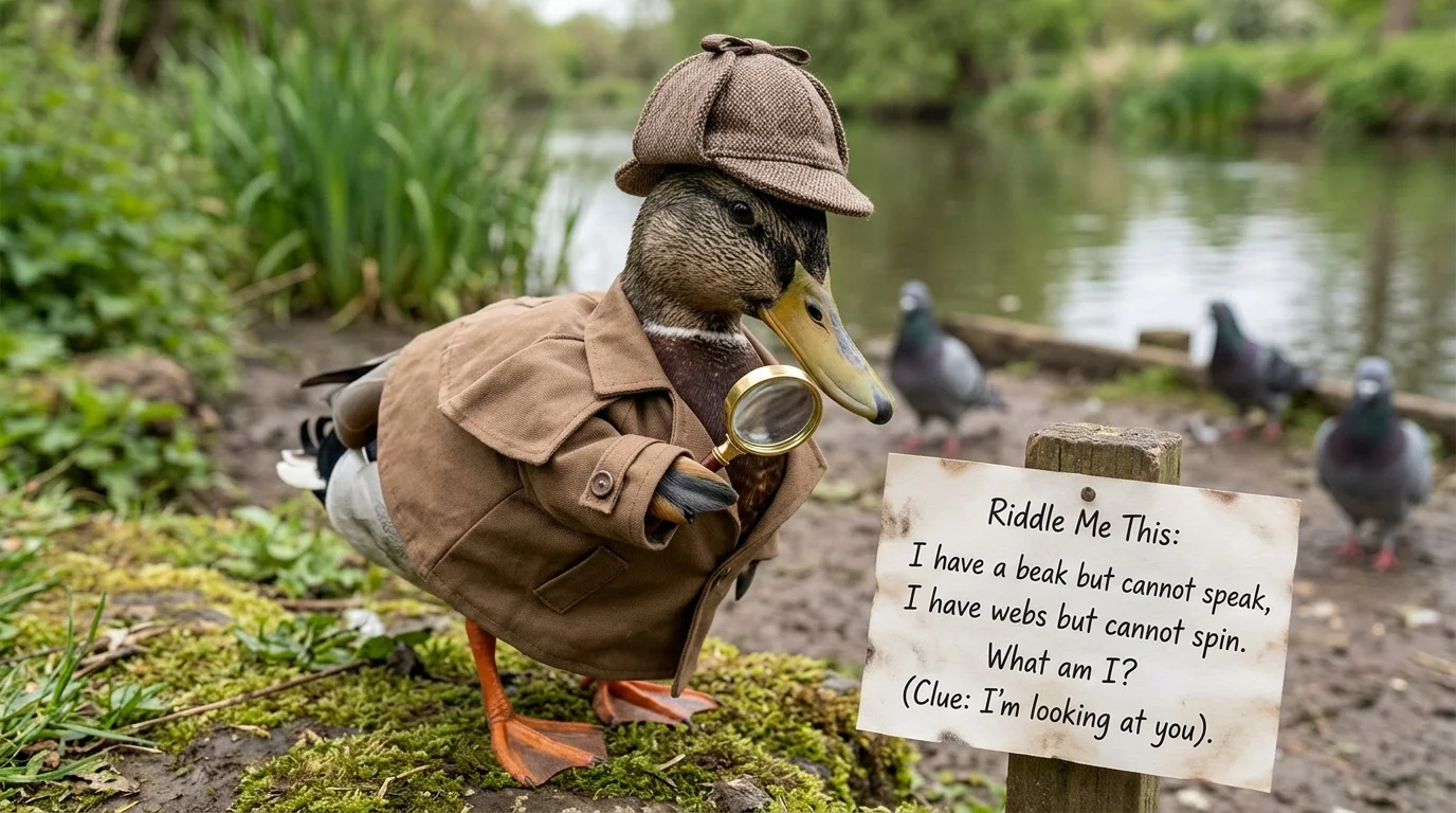 Feathered Duck Riddles