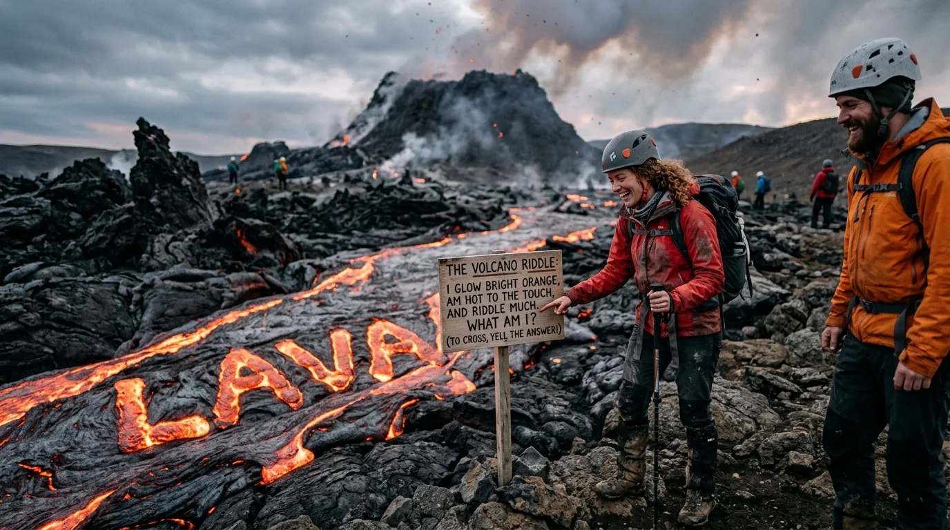 Volcano Lava Math Riddles
