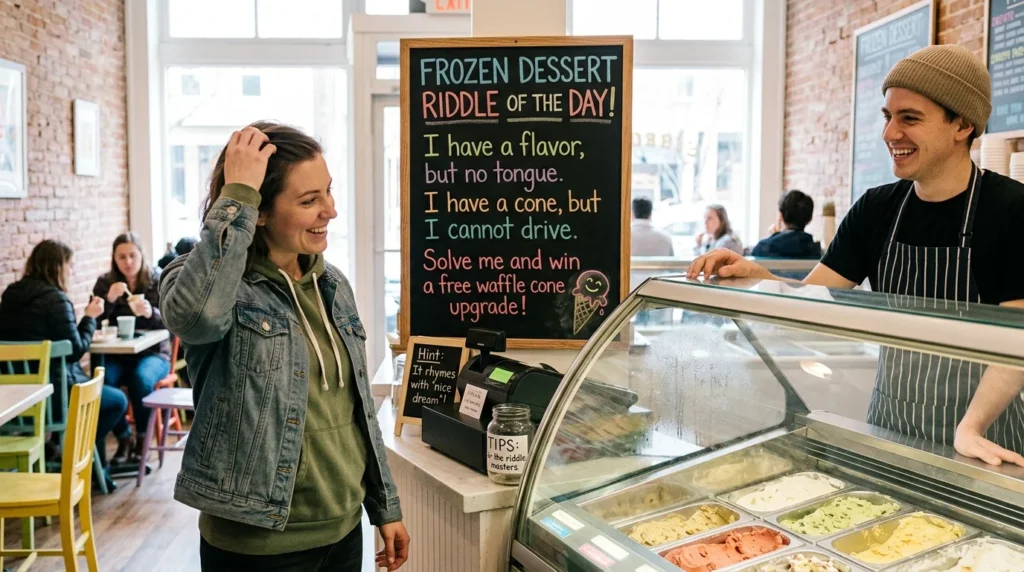frozen dessert riddles