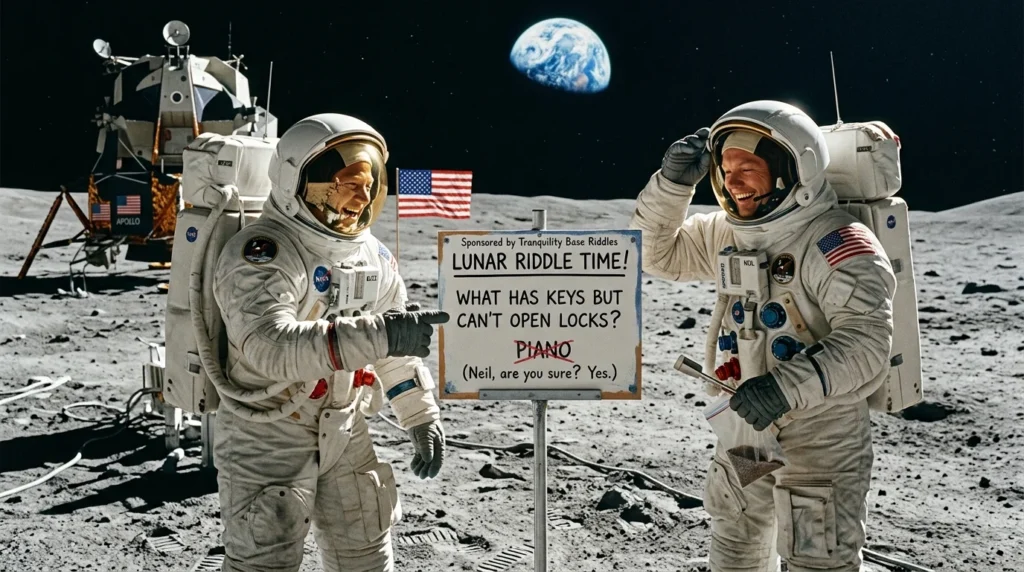 moon landing riddles